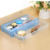 组合式家用加厚透明塑料抽拉储物整理盒 置物盒（收纳盒）C15-022 （单个透明盒）