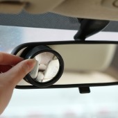 高清晰汽车小圆镜倒车辅助后视镜车用照地凸面镜盲点区广角小镜子（一对装）