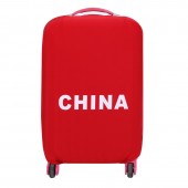 弹力拉杆箱保护套 旅行箱防尘罩 行李箱套-旗帜款 雾面袋装（L）大号075