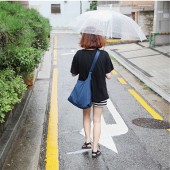 韩版单层休闲包 外出逛街可折叠防水挎包 下雨包包收纳袋 106