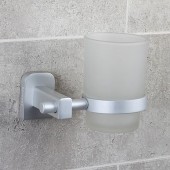 太空铝卫浴挂件-单杯牙刷杯洗漱杯架 89311
