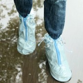 雨鞋套男女鞋套防水雨天雨靴防雨鞋套防滑加厚耐磨成人户外雨鞋套（高弹pvc卡通款大号42-44码）
