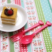 创意叉勺套装蛋糕甜品叉勺水果叉儿童小汤匙调羹一次性勺子小叉子（8个装）