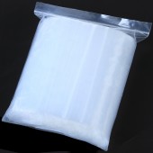 自封袋PE透明包装袋密封口包装袋自封袋防霉防潮密封袋子100只装 （中号100只）12*17.5cm