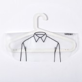 加厚半包式透明PVC衣服防尘罩 服装店半身成人衣服挂袋 （20个装）346