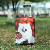 独立印花 动物图案弹力加厚行李箱套拉杆箱旅行防尘罩保护套（S码）365