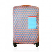 原版铝膜袋装拉杆箱保护套行李箱套 弹力棉帆布（大圆圈）26寸 154