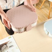 干果盘塑料过年客厅家用创意水果盘分格果盘带盖糖果盘曲奇状零食糖果盒（方形）6113