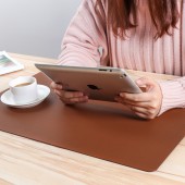 鼠标垫加热暖桌垫办公桌垫笔记本电脑键盘垫防水写字垫暖手垫 大号（触摸款纯色60*36cm）60020