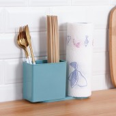 旋转筷子筒收纳架厨房餐具多功能收纳架家用台面厨具杂物架子壁挂置物盒