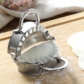 月牙形包饺子神器全自动家用饺子皮模具厨房小工具捏水饺不锈钢包饺子器（小号）