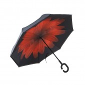 雨伞反向伞加厚晴雨两用伞双人雨伞雨伞C型手柄全自动伞反向折叠雨伞