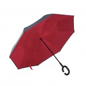 雨伞反向伞加厚晴雨两用伞双人雨伞雨伞C型手柄全自动伞反向折叠雨伞