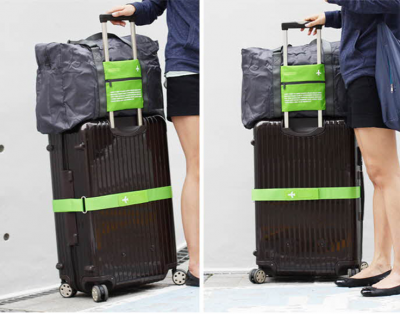 行李箱亮漆面飞机造型行李绑带 5cm（PVC盒）