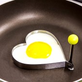 不锈钢带手柄煎蛋模具煎鸡蛋烘焙创意不沾饭团模型神器心形荷包蛋煎蛋器
