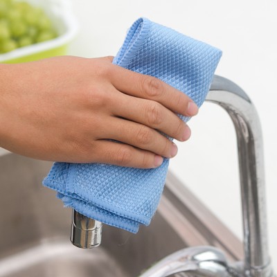 洗碗巾加厚吸水加厚不掉毛洗碗布厨房擦桌布清洁布毛巾抹布（方形28.5cm）