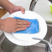 洗碗巾加厚吸水加厚不掉毛洗碗布厨房擦桌布清洁布毛巾抹布（方形28.5cm）