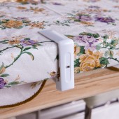 家用固定台布夹塑料餐桌布夹子4个装厨房餐桌布夹子铺桌布固定夹（4个装）NO.375