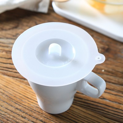 杯盖密封盖多用盖食品级硅胶盖杯子盖通用保鲜圆形碗盖硅胶保鲜膜（小号）10cm