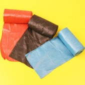 家用平口断点式垃圾袋卷装塑料袋通用透明袋平口断点式一次性宿舍厕所清洁袋（八个装）