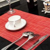 餐桌垫隔热垫长方形加厚pvc防水防油碗垫子大号家用创意餐桌餐垫 纯色款