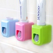 小房子全自动挤牙膏器吸壁牙膏架壁挂式无痕牙具置物架懒人牙膏架挤压器