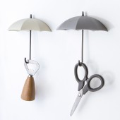 创意雨伞挂钩强力粘胶贴厨房墙壁承重杂物收纳可爱钥匙粘钩免打孔