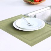 餐桌垫PVC防水防油隔热垫欧式布艺西餐垫家用长方形碗垫杯垫餐垫