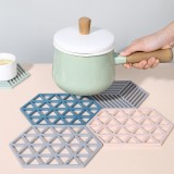 北欧几何隔热垫家用可拼接加厚餐桌防滑防烫垫创意摆垫餐盘垫（三角款）