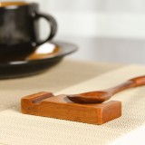 筷子托日式木质筷架创意厨房用品筷托勺枕酒店餐厅实木摆件筷子枕