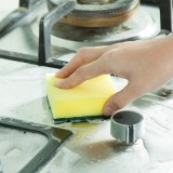 洗碗海绵厨房双面百洁布刷碗洗碗布清洁海绵块吸水抹布去污海绵擦（1片装）正方形