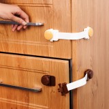 加长婴儿童居家防开抽屉橱柜冰箱锁宝宝防夹手创意抽屉锁扣门锁扣