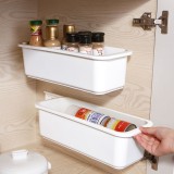 抽拉式橱柜收纳盒浴室用免打孔夹缝窄缝收纳架厨房壁挂式置物架子