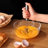430不锈钢半自动打蛋器家用按压式奶油打发器手持打鸡蛋搅拌神器