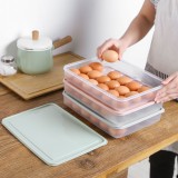 冰箱收纳盒食物保鲜盒鸡蛋托鸡蛋盒厨房塑料盒子透明鸡蛋收纳盒BN-4824