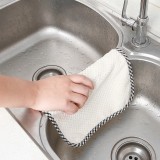 珊瑚绒加厚抹布可挂式擦手巾擦桌擦碗洗碗家务吸水珊瑚绒不易粘油不掉毛