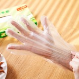 加厚一次性手套抽取式家用塑料薄盒装膜美发手膜餐饮透明食品手套（200只）OKS-698