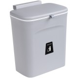 厨房滑盖式垃圾桶家用多功能免打孔垃圾篓可悬挂垃圾收纳橱柜挂门通用（10L）