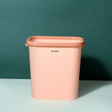 北欧塑料垃圾桶厨房卫生间创意加宽加厚收纳桶办公室撞色压圈垃圾桶 12L（立式）