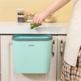 橱柜挂式垃圾桶厨房卡扣式蔬菜果皮分类垃圾篓家用桌面杂物收纳篮 10L（挂式）
