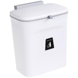厨房滑盖式垃圾桶家用多功能免打孔垃圾篓可悬挂垃圾收纳橱柜挂门通用（10L）