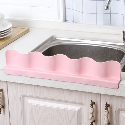 挡水板厨房用品水池家用塑料防溅水隔挡板水槽洗碗洗菜软硅胶吸盘挡水板