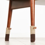 桌脚套实木地板保护垫加厚布艺防滑角套静音椅子凳子桌脚垫椅脚套（4只装）