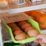 抽屉式鸡蛋收纳盒 冰箱橱柜鸡蛋食物整理盒 保鲜盒