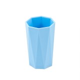 创意刷牙杯塑料杯子家用牙刷杯创意牙杯卫生间简约八角菱形情侣漱口杯