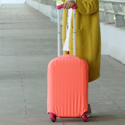 弹力行李箱保护套旅行箱套拉杆箱皮箱罩防尘防污袋加厚耐磨防尘罩 （纯色款 雾面袋装）（S）小号 076