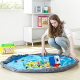 束口加厚儿童玩具快速整理袋宝宝积木玩具垫整理垫地垫（小号）0.8米 268