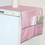 滚筒洗衣机罩斜纹布冰箱防尘罩洗衣机罩家电顶部防水盖巾收纳挂袋（374）