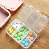 药盒便携迷你药盒子创意随身薬盒分装药盒装六格分格透明独立盖小药盒