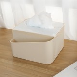 多功能家用纸巾盒创意桌面杂物整理盒客厅卧室抽纸盒遥控器收纳盒